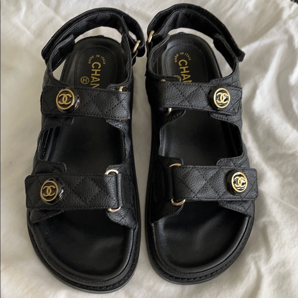 Chanel Dad Sandals 39